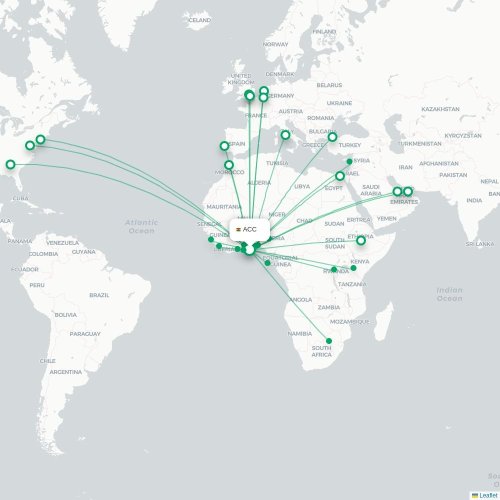Route map Accra  ACC 