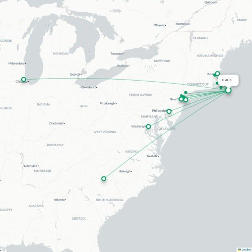 ACK routes and destination map