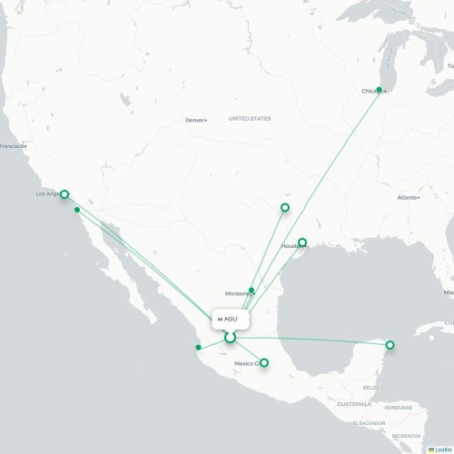 Route map Aguascalientes  AGU 