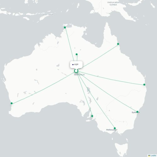 Route map Alice Springs  ASP airport