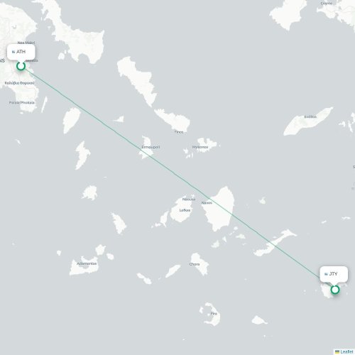 Athènes - Astypálaia carte du vol direct