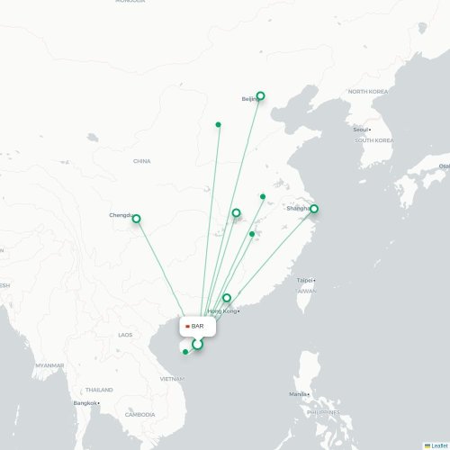 Mapa lotu bezpośredniego Qionghai – Guiyang