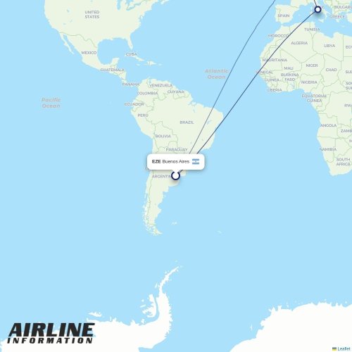 Mapa de vuelo directo Birmingham - Colonia