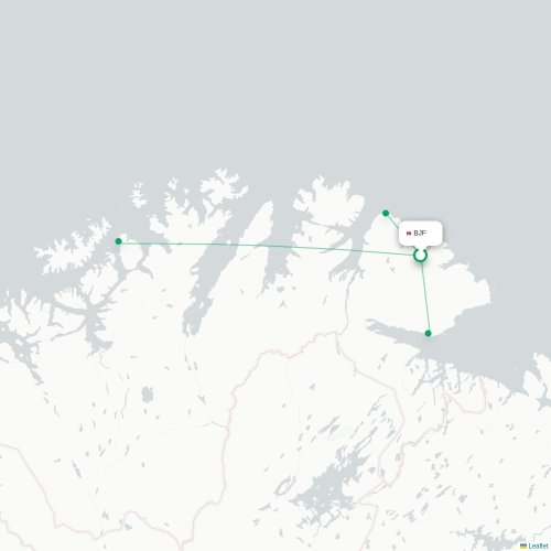 Route map Batsfjord  BJF 