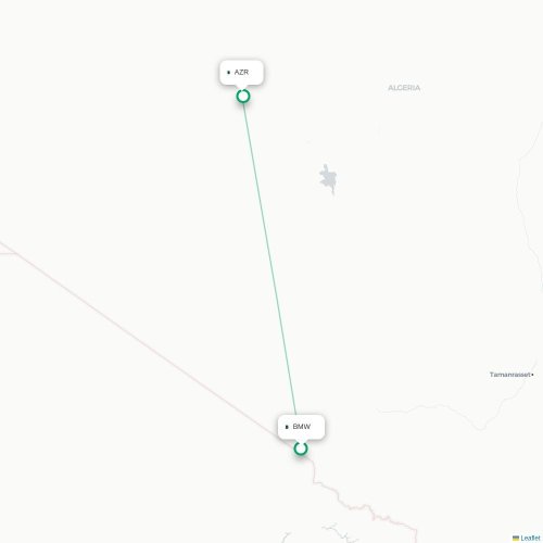 Bordj Badji Mokhtar - Adrar carte du vol direct