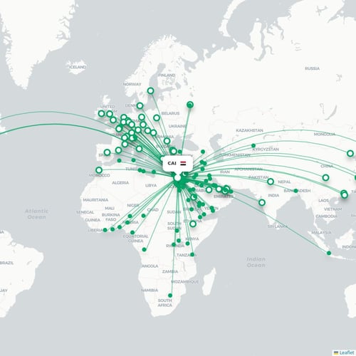 CAI routes and destination map