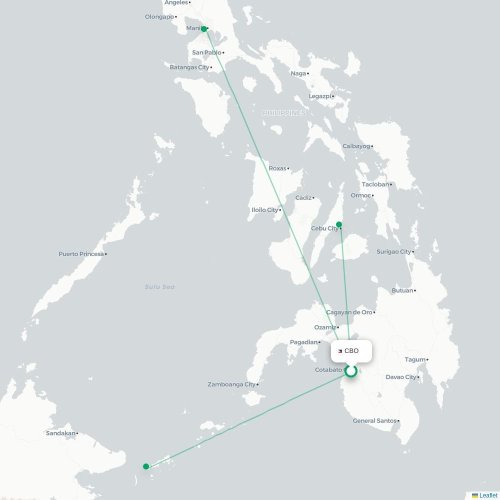 Route map Cotabato  CBO airport