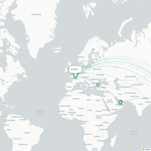 Mapa de vuelo directo Da Nang - Taipéi