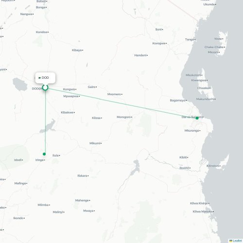 DOD routes and destination map
