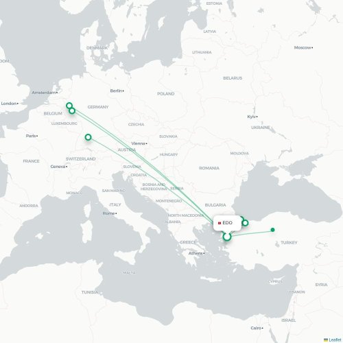 EDO routes and destination map