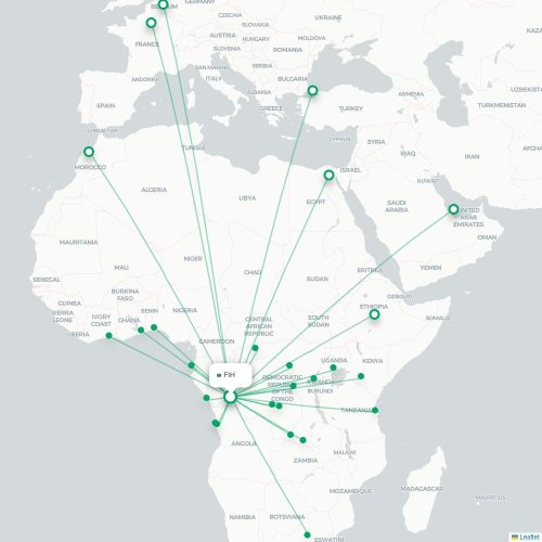 FIH routes and destination map