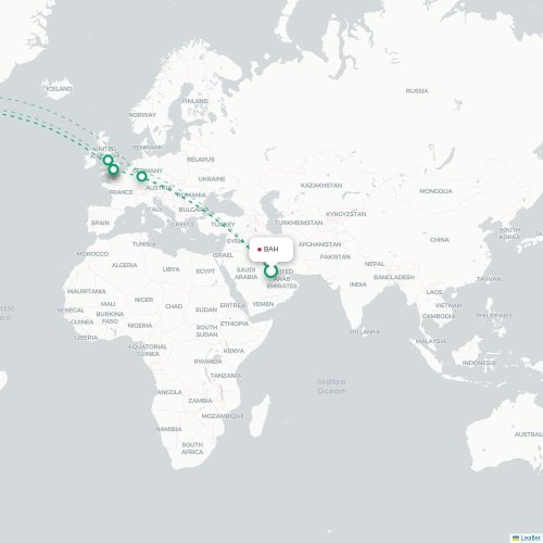 Guadalajara - Las Vegas karta över direktflyg
