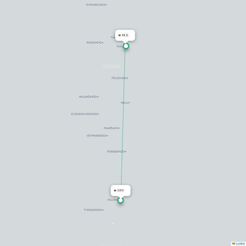 GKK routes and destination map