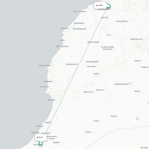 Guelmim - Casablanca carte du vol direct