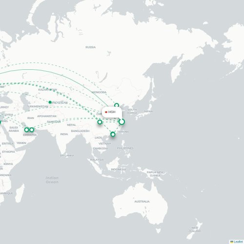 Mapa lotu bezpośredniego Hangzhou – Madryt
