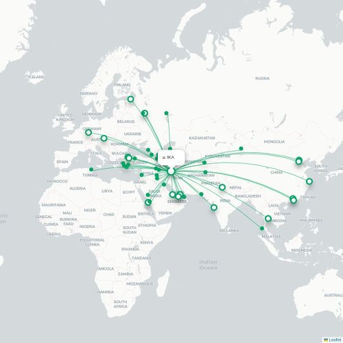 IKA routes and destination map