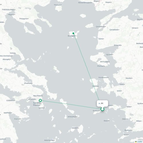 Agios Kirykos - Város carte du vol direct