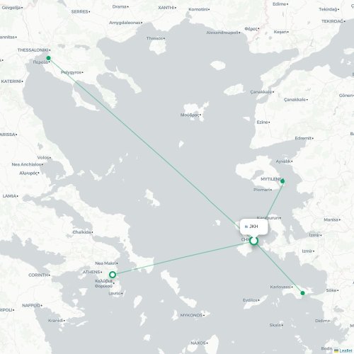 Route map Chios  JKH 