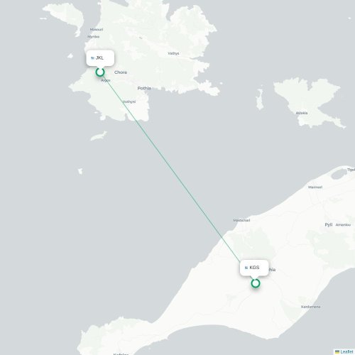 Kálymnos - Kos carte du vol direct