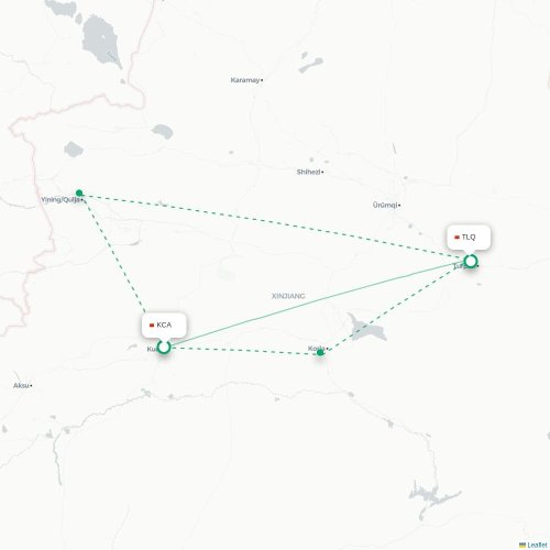 Aksou - Tourfan carte du vol direct