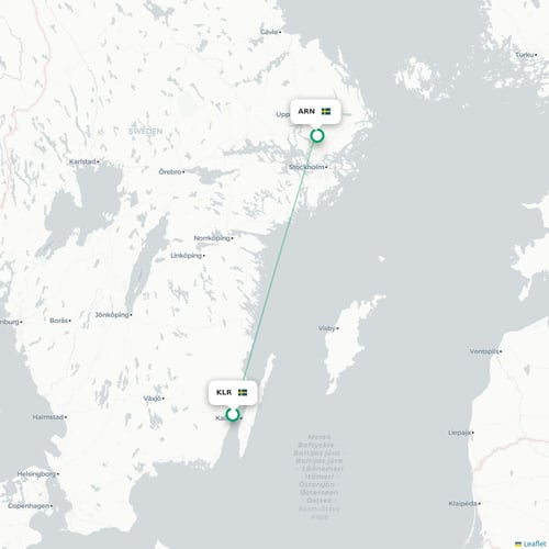 KLR routes and destination map