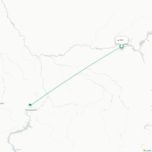 KNY routes and destination map