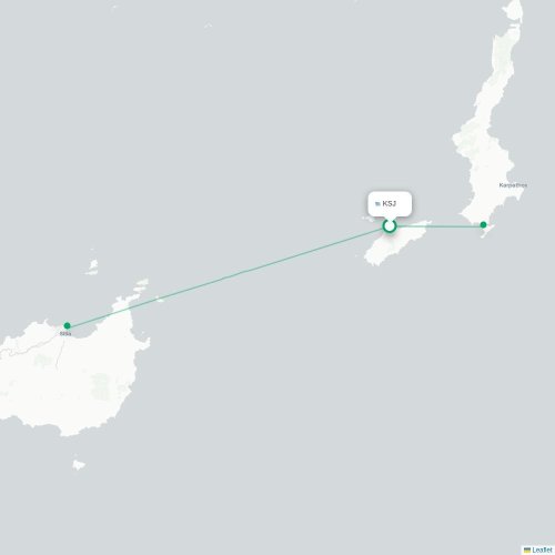 KSJ routes and destination map