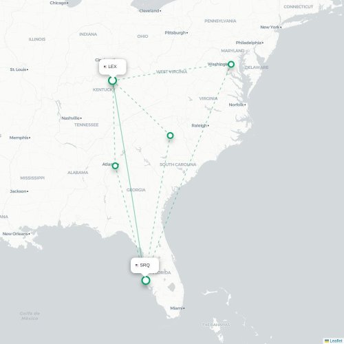 Lexington - Sarasota carte du vol direct