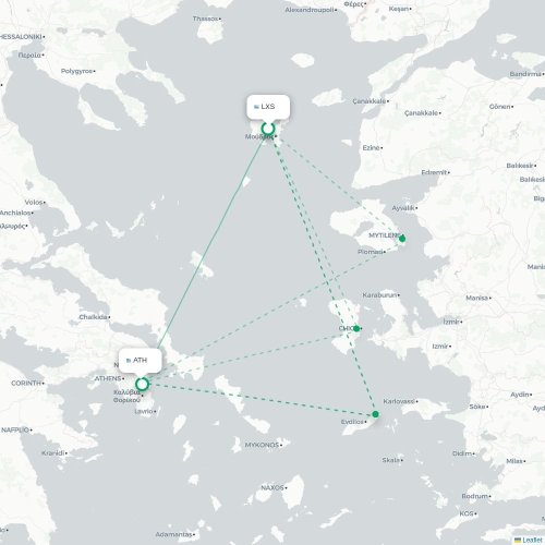 Város - Athènes carte du vol direct