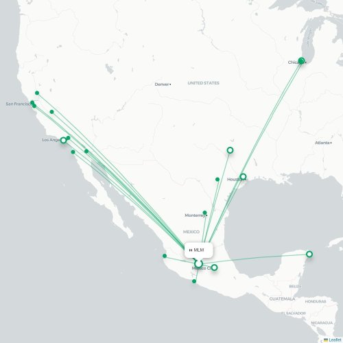 MLM routes and destination map