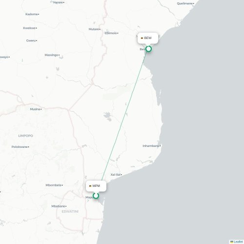 Maputo - Beira carte du vol direct