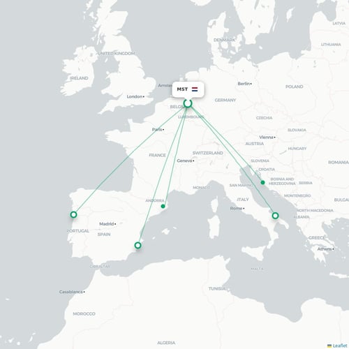 MST routes and destination map