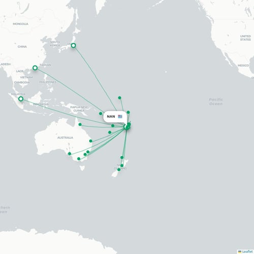 NAN routes and destination map