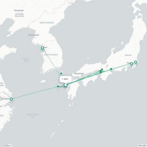 Route map Nagasaki  NGS 