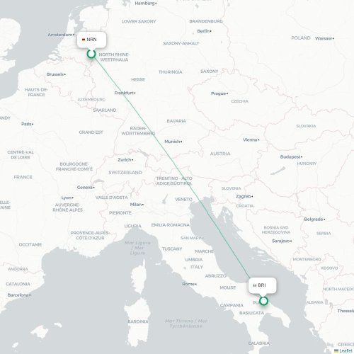 Düsseldorf - Bari carte du vol direct
