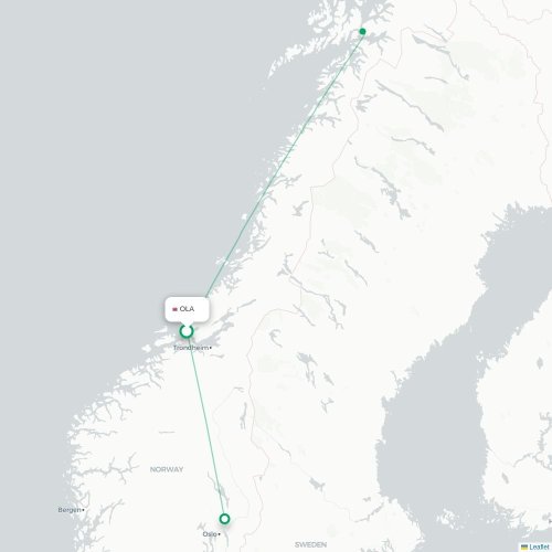 OLA routes and destination map