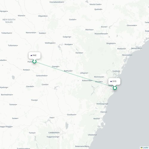 Route map Parkes  PKE 