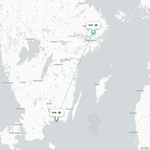 RNB routes and destination map