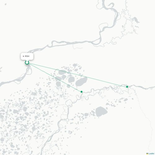 RSH routes and destination map