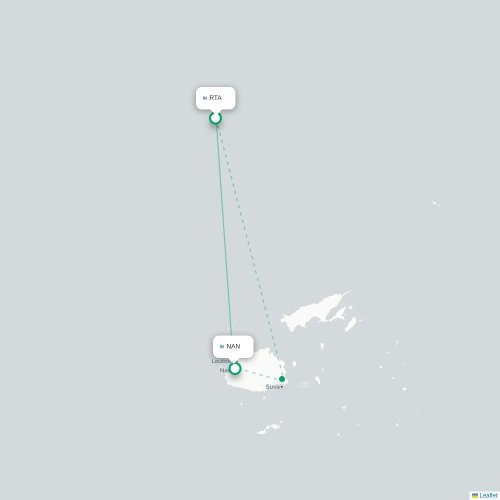 Mapa lotu bezpośredniego Rotuma Island – Nadi
