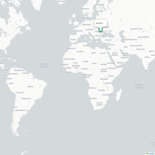 Mapa de vuelo directo Suceava - Venecia
