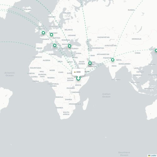 Mapa de vuelo directo San José - San Francisco