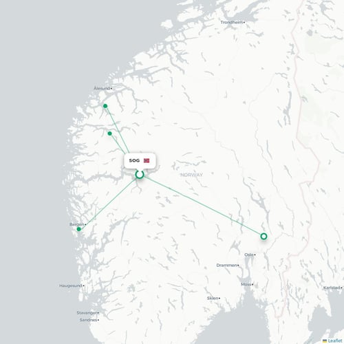 Route map   SOG airport