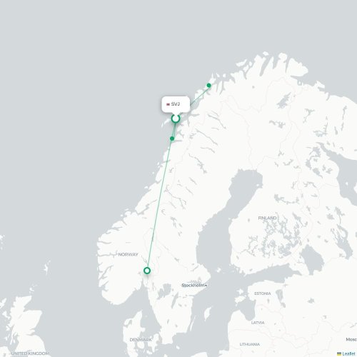 SVJ routes and destination map