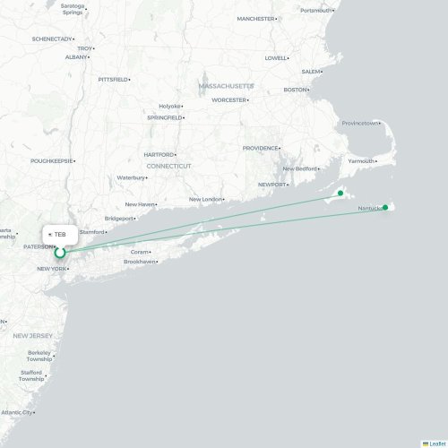 Route map Teterboro  TEB airport