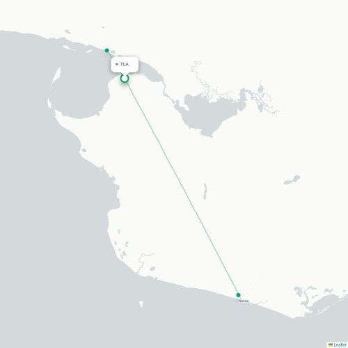 Route map Teller  TLA airport