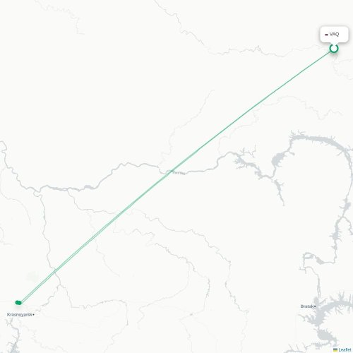 VAQ routes and destination map