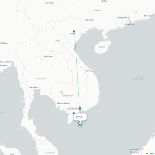 VCS routes and destination map