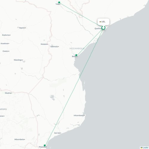 Route map Chimoio  VPY airport
