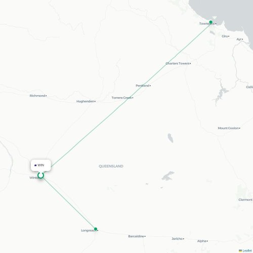 WIN routes and destination map